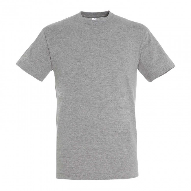 TEE-SHIRT MIXTE PERSONNALISE 'TITAN' - gris chiné
