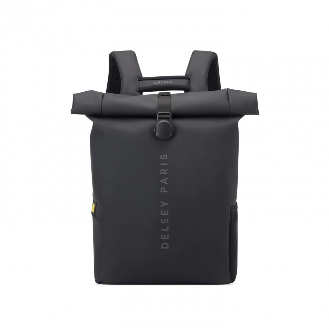 SAC A DOS ROLLTOP DELSEY PERSONNALISABLE 'TURENNE SOFT' - noir