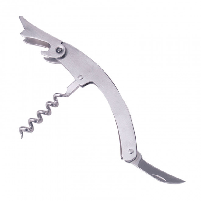 SOMMELIER EN ACIER INOXYDABLE PERSONNALISABLE 'KAISSE' - argenté