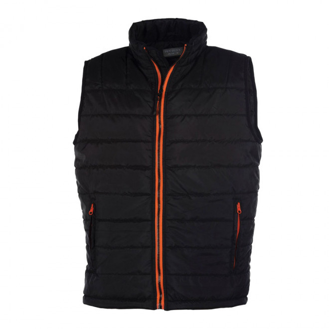 BODYWARMER HOMME PEN DUICK® 'CITY' - noir/orange