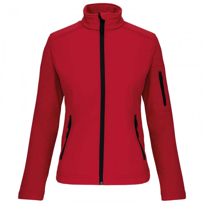 VESTE SOFTSHELL FEMME PERSONNALISABLE 'KARISOFT' - rouge