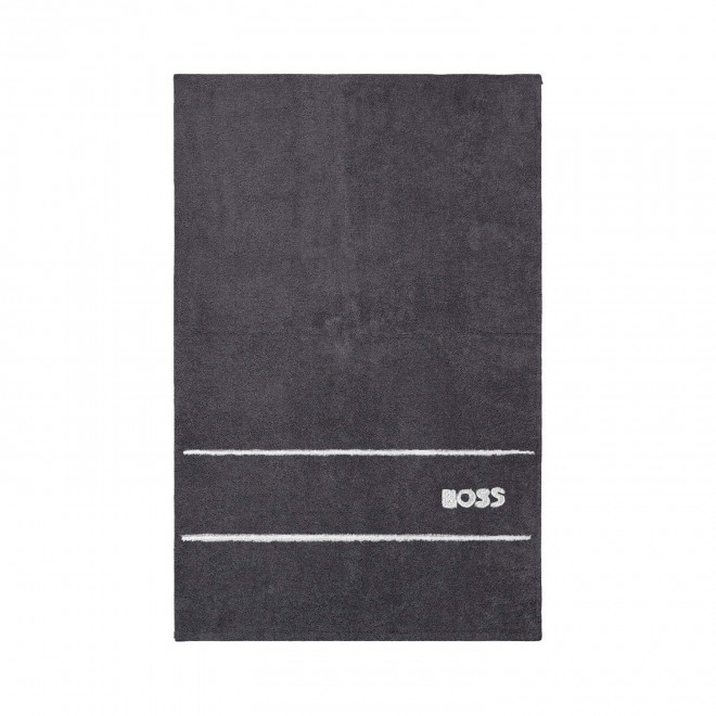 SERVIETTE 40X60 HUGO BOSS PERSONNALISABLE 'PLAIN' - gris foncé