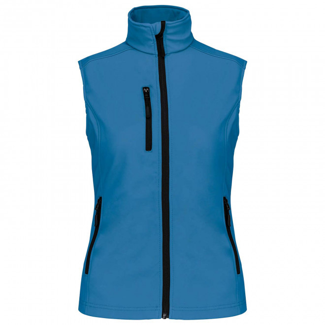 VESTE SOFTSHELL FEMME PERSONNALISABLE 'KARISOFT BW' - bleu clair