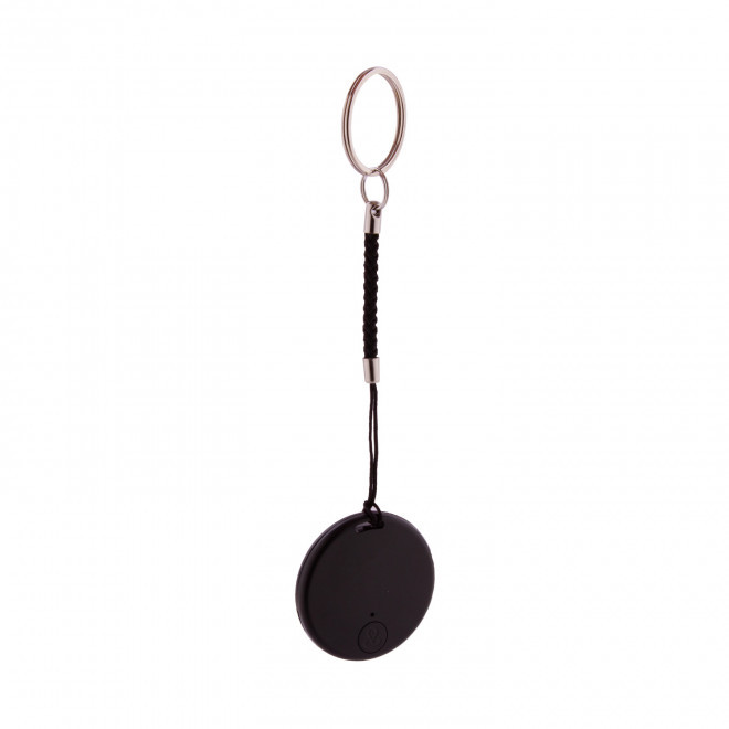 PORTE CLE GEOLOCALISABLE PERSONNALISABLE 'TRACKER ROND' - noir