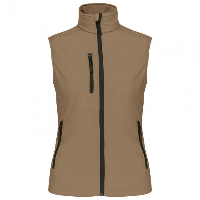 VESTE SOFTSHELL FEMME PERSONNALISABLE 'KARISOFT BW' - camel