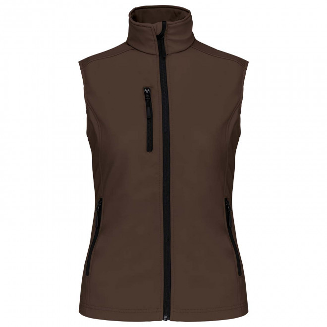 VESTE SOFTSHELL FEMME PERSONNALISABLE 'KARISOFT BW' - chocolat