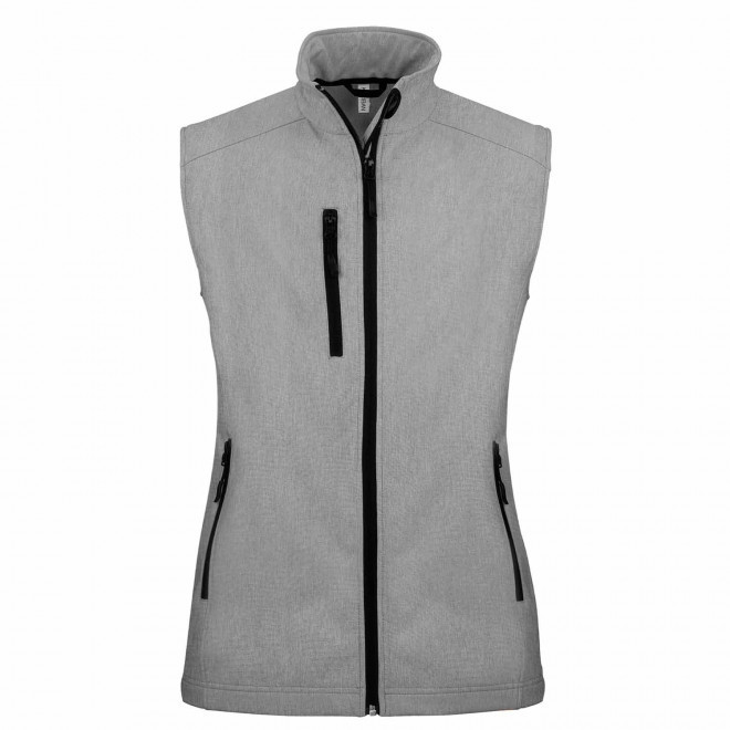 VESTE SOFTSHELL FEMME PERSONNALISABLE 'KARISOFT BW' - gris clair