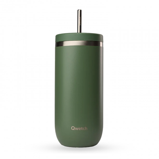 MUG ISOTHERME QWETCH® 600ML PERSONNALISE 'COLD CUP' - kaki
