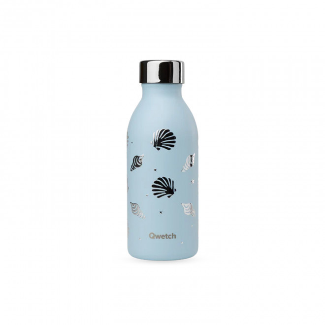 GOURDE ISOTHERME 500 ML QWETCH® PERSONNALISABLE 'ICON' - évasion bleu