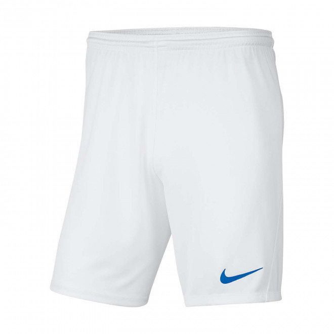 SHORT DE SPORT HOMME PERSONNALISABLE 'PARK III' - blanc/bleu