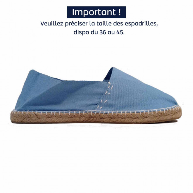 ESPADRILLES PERSONNALISABLE 'SOLEADO' - bleu