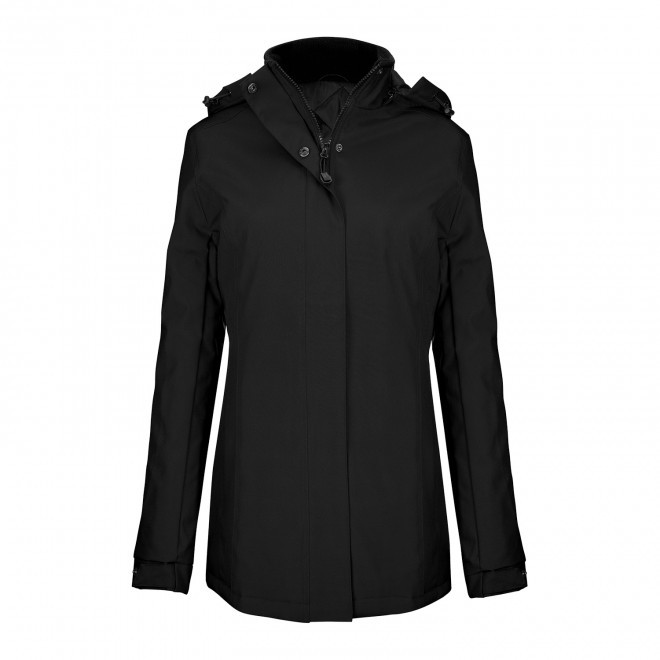 PARKA CHAUDE FEMME KARIBAN PERSONNALISABLE 'KARITOU' - noir