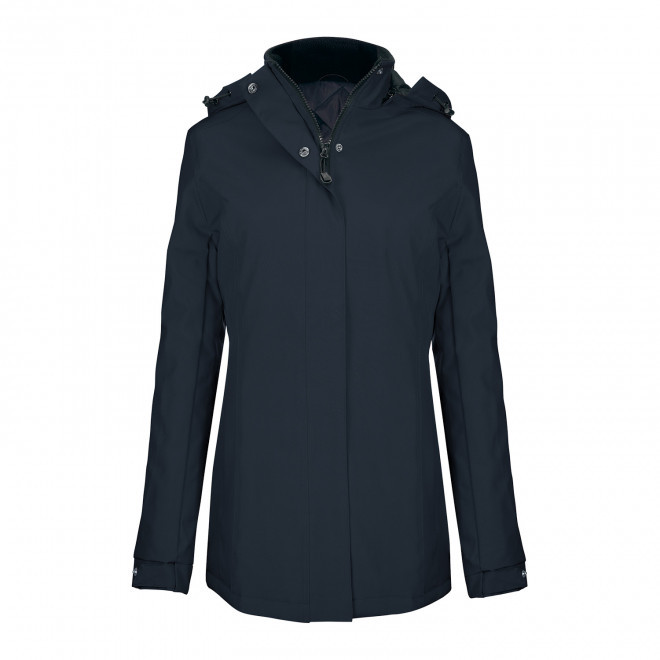 PARKA CHAUDE FEMME KARIBAN PERSONNALISABLE 'KARITOU' - bleu marine