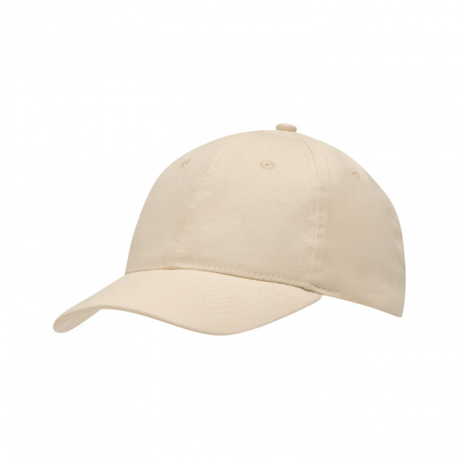 CASQUETTE PUBLICITAIRE 6 PANS COTON 'COTARE' - beige