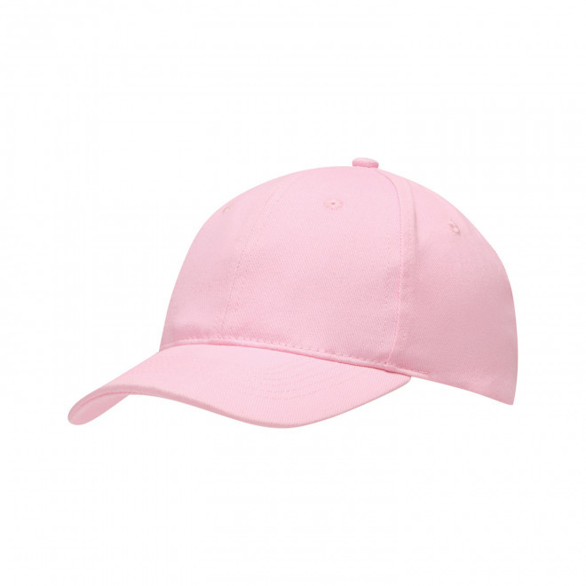 CASQUETTE PUBLICITAIRE 6 PANS COTON 'COTARE' - rose