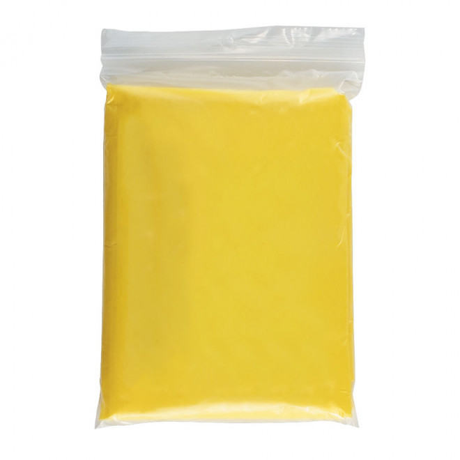 PONCHO PERSONNALISÉ TRANSPARENT 'LAGGAN' - jaune