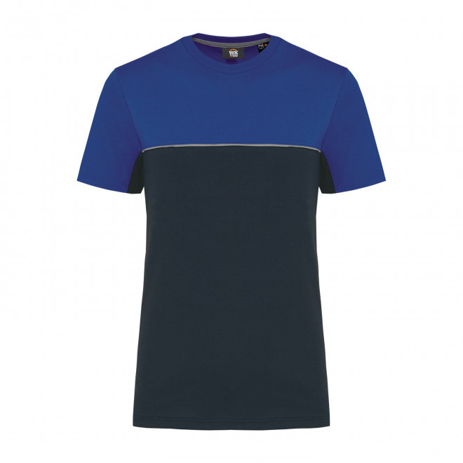 TEE-SHIRT DE TRAVAIL MIXTE PERSONNALISABLE 'WORKSHARP' - marine/royal