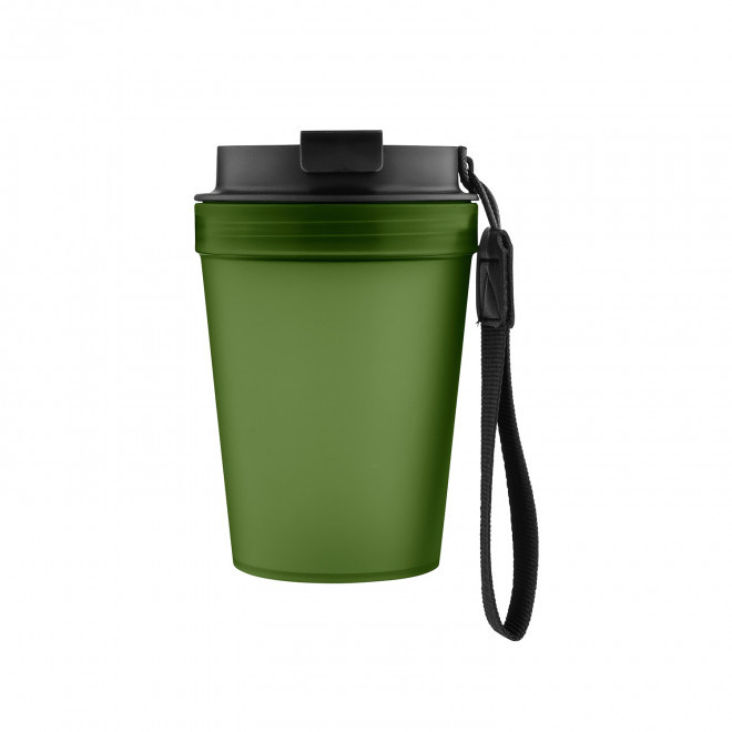 MUG SIMPLE PAROI PLASTIQUE 350ML PERSONNALISABLE 'MALTEAS' - vert