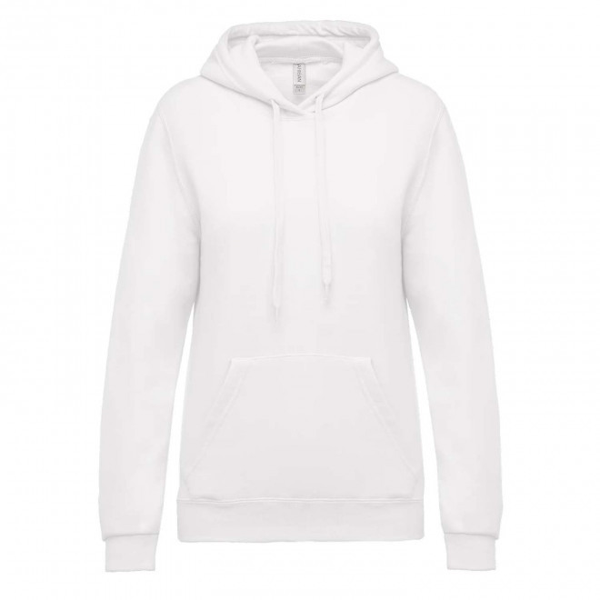 SWEAT-SHIRT PERSONNALISABLE FEMME CAPUCHE 'KARIHOOD' - blanc