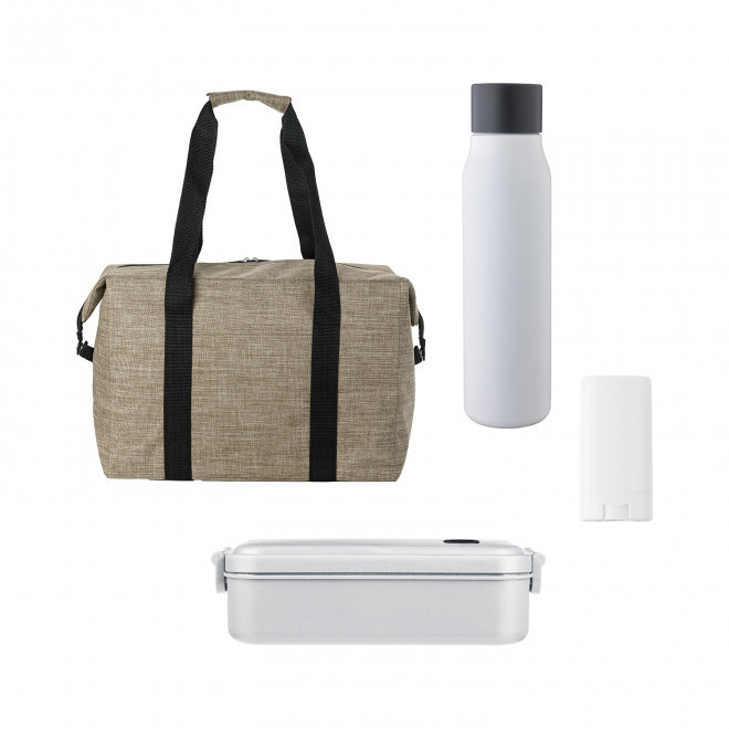 SET FRAICHEUR SAC ACCESSOIRES PERSONNALISE 'CHAUWPIC' - blanc