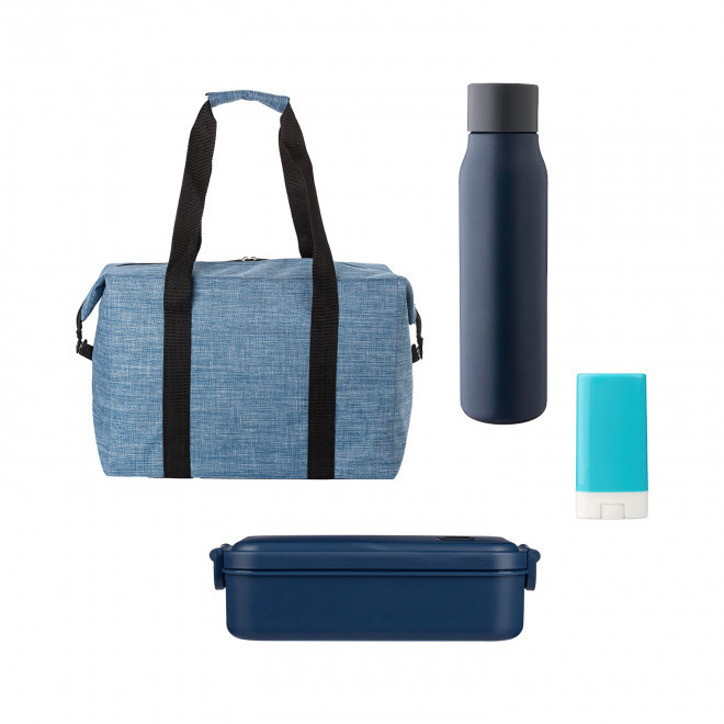 SET FRAICHEUR SAC ACCESSOIRES PERSONNALISE 'CHAUWPIC' - bleu
