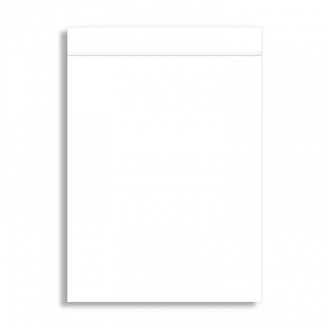 BLOC NOTES A4 PERSONNALISABLE AVEC COUVERTURE 'GORDON' - blanc