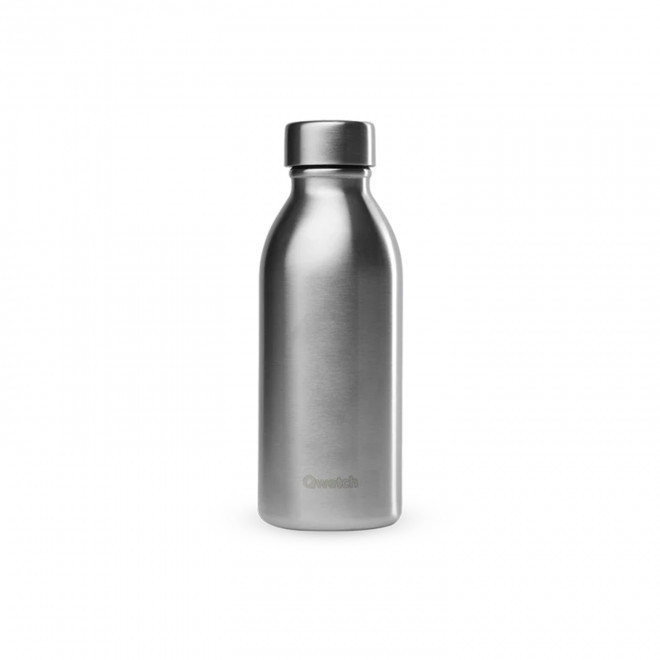 GOURDE ISOTHERME 500 ML QWETCH® PERSONNALISABLE 'ICON' - inox
