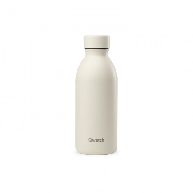 GOURDE ISOTHERME 500 ML QWETCH® PERSONNALISABLE 'ICON' - sable