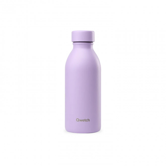 GOURDE ISOTHERME 500 ML QWETCH® PERSONNALISABLE 'ICON' - lavande