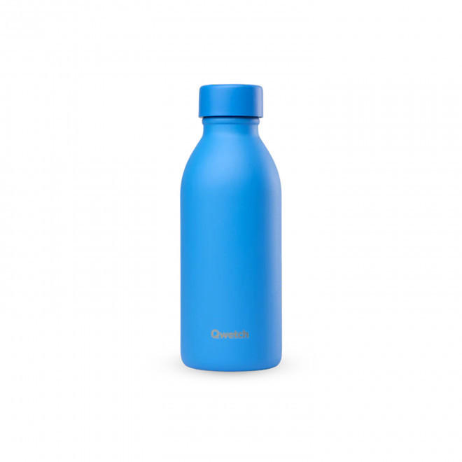 GOURDE ISOTHERME 500 ML QWETCH® PERSONNALISABLE 'ICON' - bleu azur