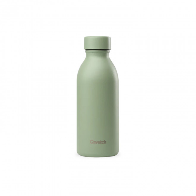 GOURDE ISOTHERME 500 ML QWETCH® PERSONNALISABLE 'ICON' - vert tilleul