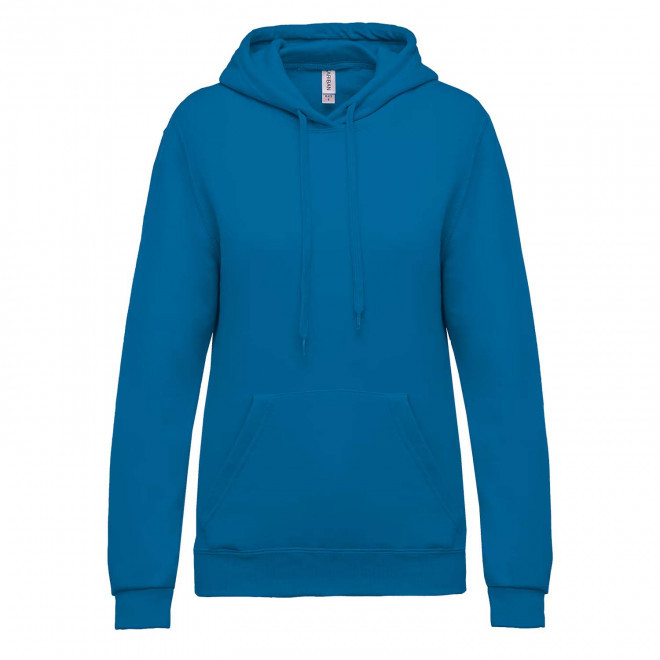 SWEAT-SHIRT PERSONNALISABLE FEMME CAPUCHE 'KARIHOOD' - bleu