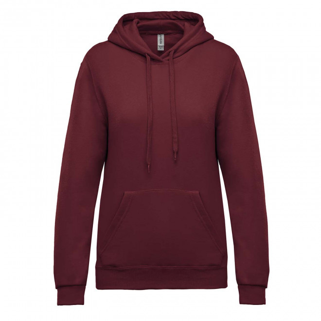 SWEAT-SHIRT PERSONNALISABLE FEMME CAPUCHE 'KARIHOOD' - bordeaux