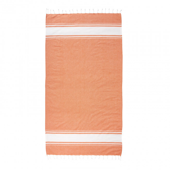 FOUTA PERSONNALISEE 'HORTENSE 180 RPET CLASSIC' ESAT - orange