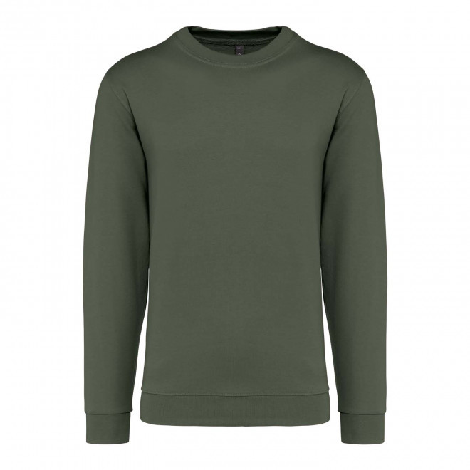 SWEAT-SHIRT MIXTE COL ROND PERSONNALISABLE 'KARIHOOD' - vert foncé