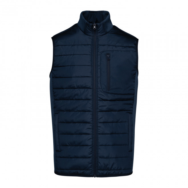 BODYWARMER HOMME BI-MATIERE PERSONNALISABLE 'DUOKA' - bleu marine
