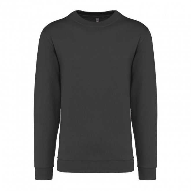 SWEAT-SHIRT MIXTE COL ROND PERSONNALISABLE 'KARIHOOD' - gris foncé
