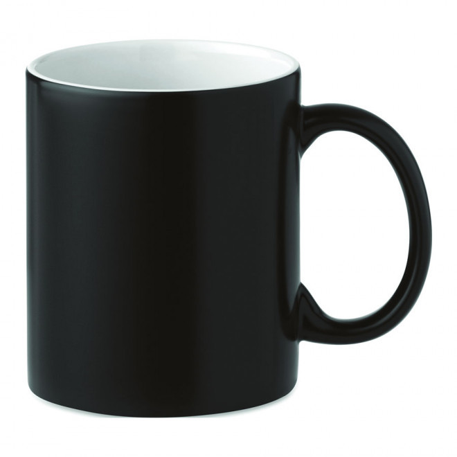 MUG MAGIQUE PUBLICITAIRE IMPRESSION SUBLIMATION 'MACHIATTO' - noir