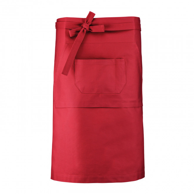 TABLIER LONG KARIBAN PERSONNALISABLE 'BANTAB' - rouge