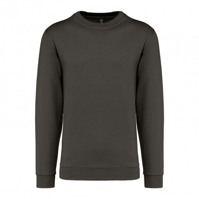 SWEAT-SHIRT MIXTE COL ROND PERSONNALISABLE 'KARIHOOD' - vert olive