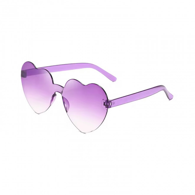 LUNETTES COEUR PERSONNALISABLES 'FIESTANI' EXP 72H - violet pastel