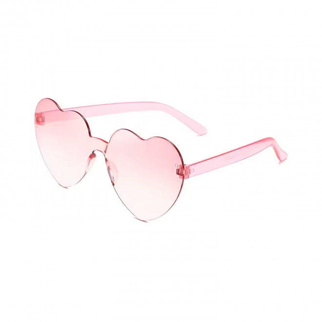 LUNETTES COEUR PERSONNALISABLES 'FIESTANI' EXP 72H - rose clair