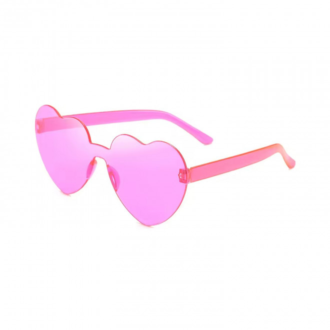 LUNETTES COEUR PERSONNALISABLES 'FIESTANI' EXP 72H - rose