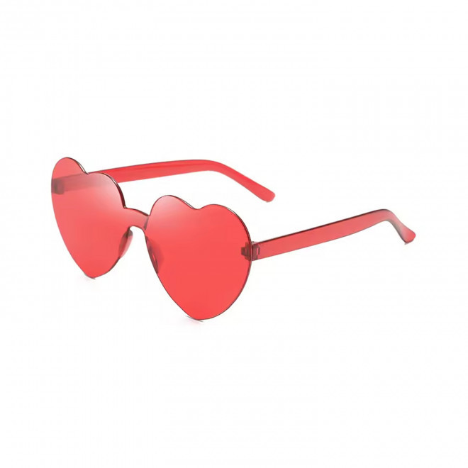 LUNETTES COEUR PERSONNALISABLES 'FIESTANI' EXP 72H - rouge