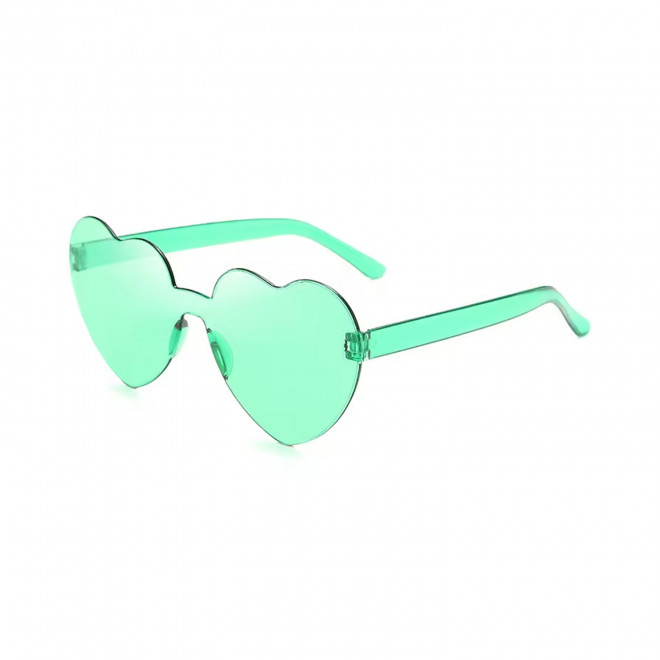 LUNETTES COEUR PERSONNALISABLES 'FIESTANI' EXP 72H - vert