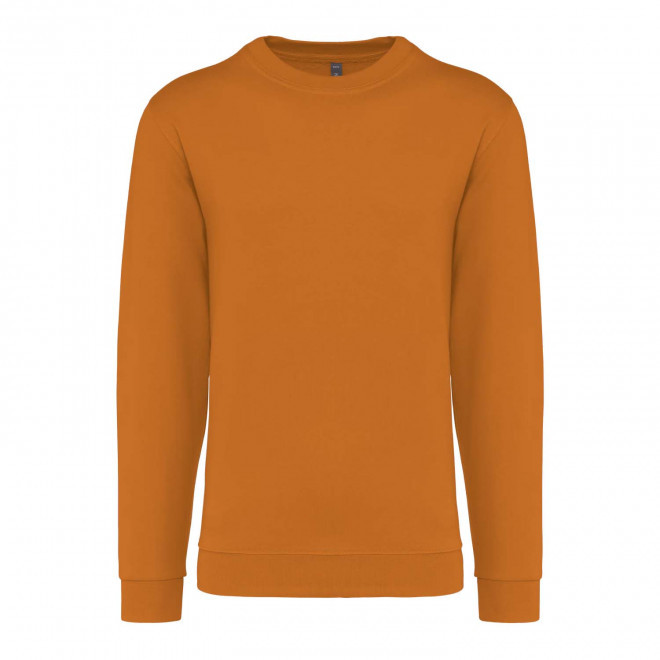 SWEAT-SHIRT MIXTE COL ROND PERSONNALISABLE 'KARIHOOD' - citrouille