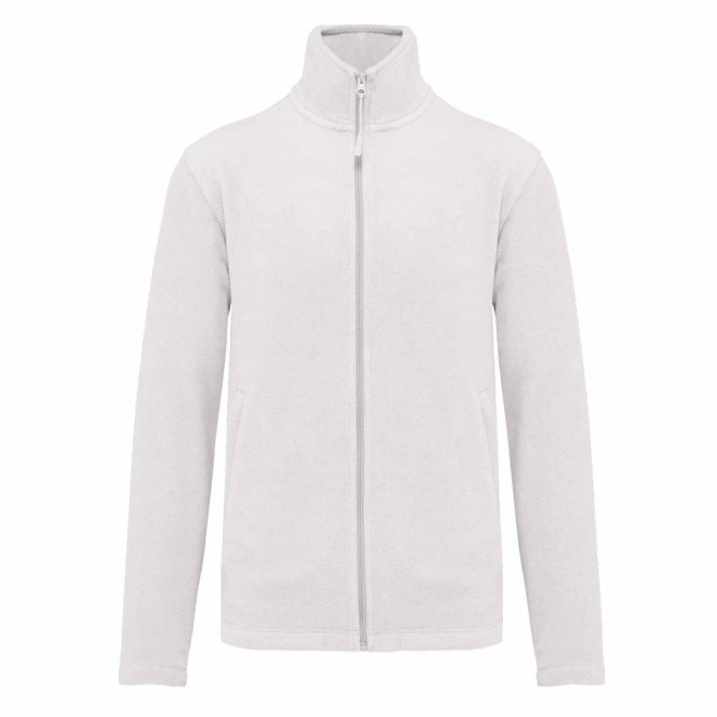 POLAIRE ZIPPE HOMME PERSONNALISABLE 'KARIPOL' - blanc