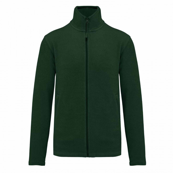 POLAIRE ZIPPE HOMME PERSONNALISABLE 'KARIPOL' - vert forêt
