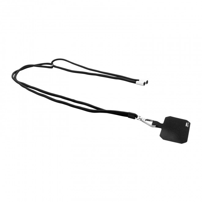 TOUR DE COU TELEPHONE PERSONNALISABLE 'MOBILA COLOR' - noir