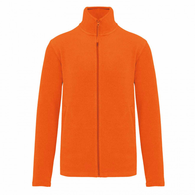 POLAIRE ZIPPE HOMME PERSONNALISABLE 'KARIPOL' - orange
